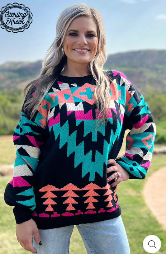 Western Lights Knit Sweater