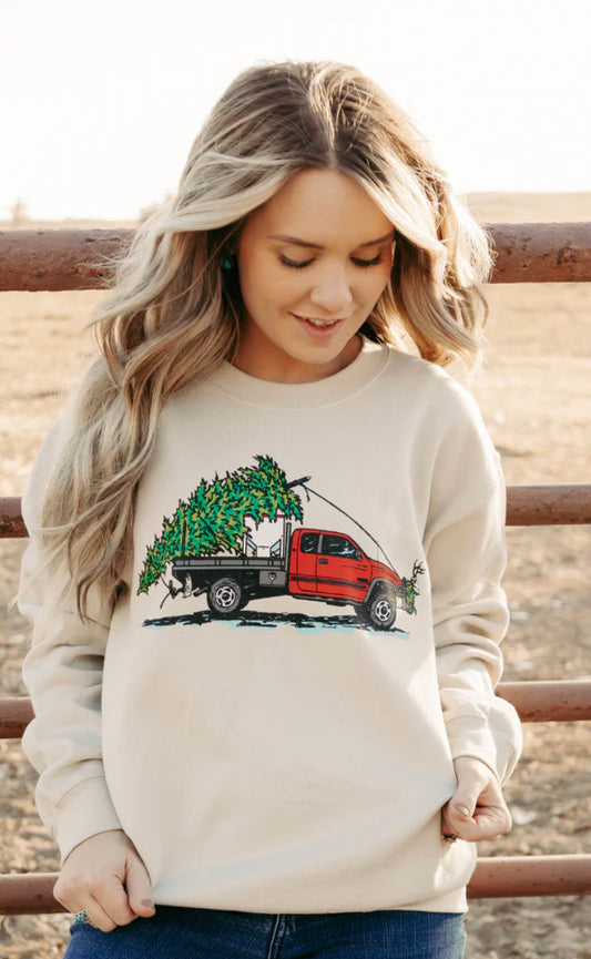 Cake Wagon Christmas Sweatshirt