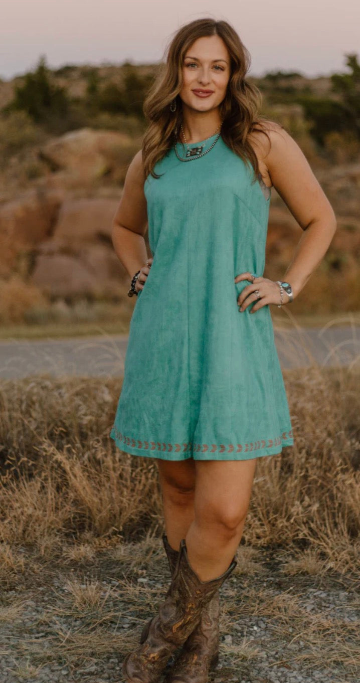 TURQUOISE TRAILS DRESS