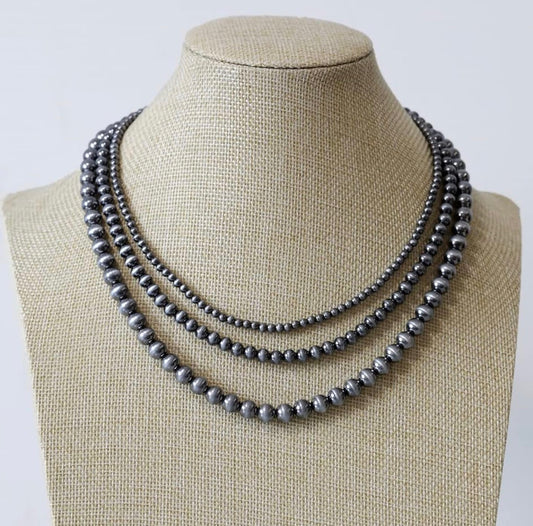 Triple Layered Faux Navajo: 4mm, 6mm, and 8mm