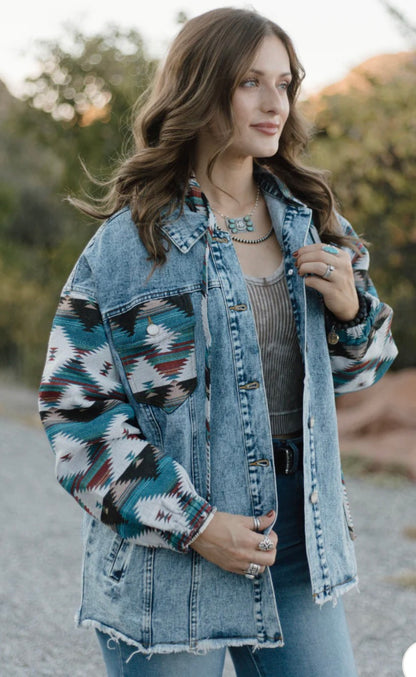 Southern Roots Denim Shacket