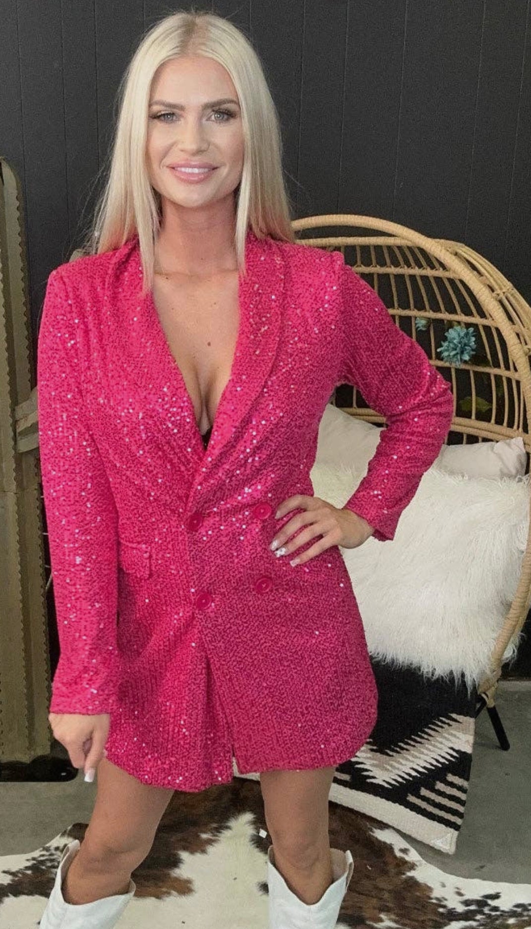 BLINGIN' BLAZER PINK