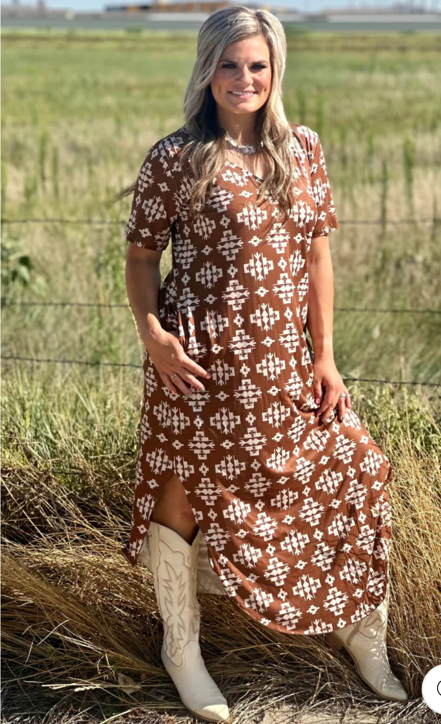 Meet Me In Wyoming Maxi Dress
