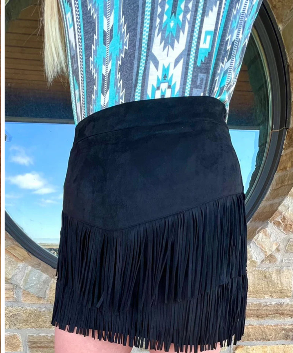 Fort Worth Fringe Skirt