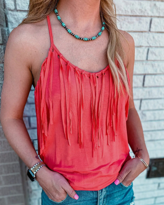 The High Ridge Criss Cross Spaghetti Tank