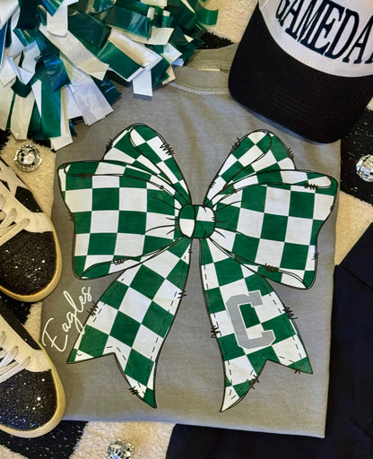 Custom Checkered Bow Spirit Tee