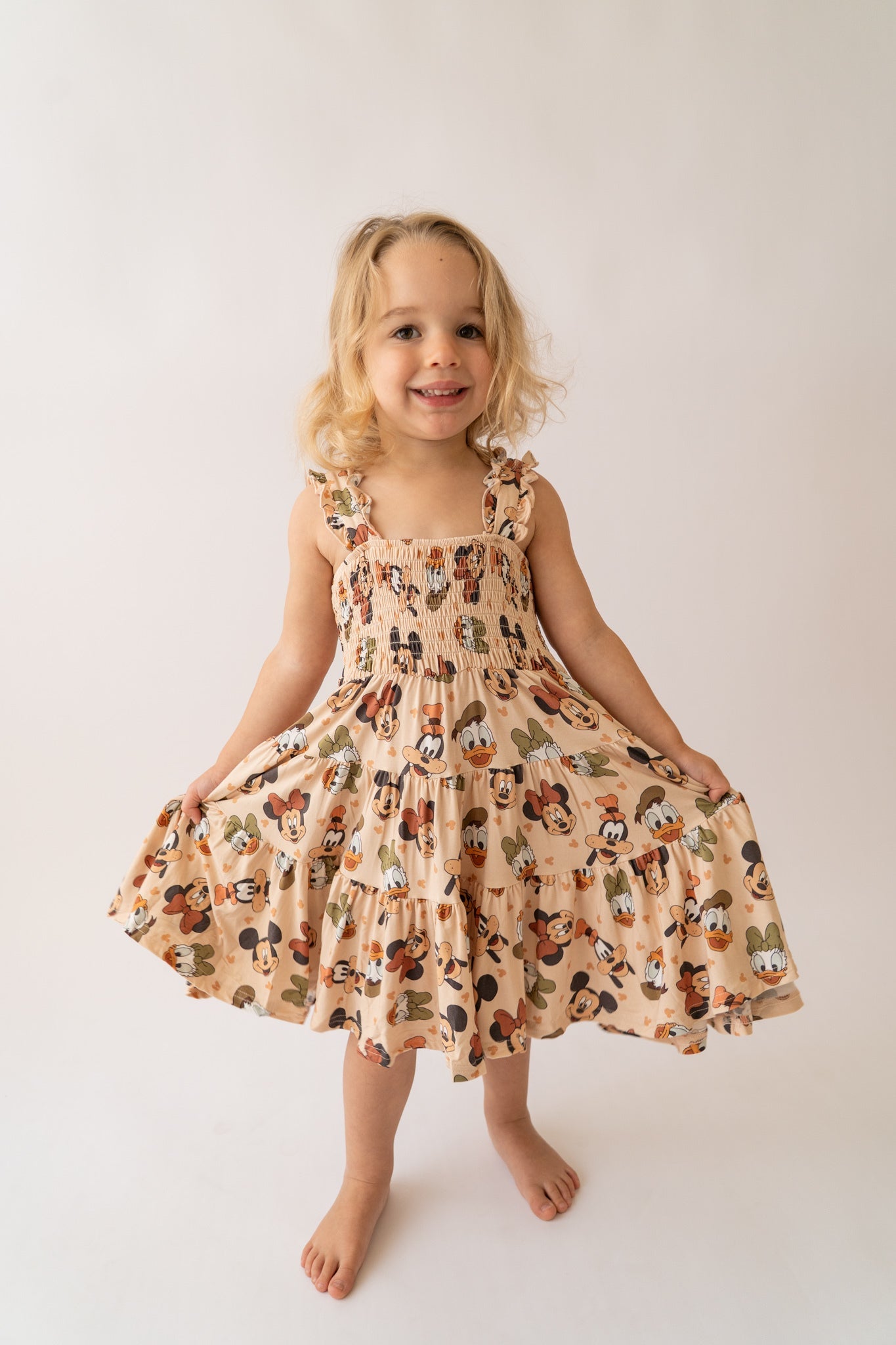 Mickey & Friends Shirred Dress