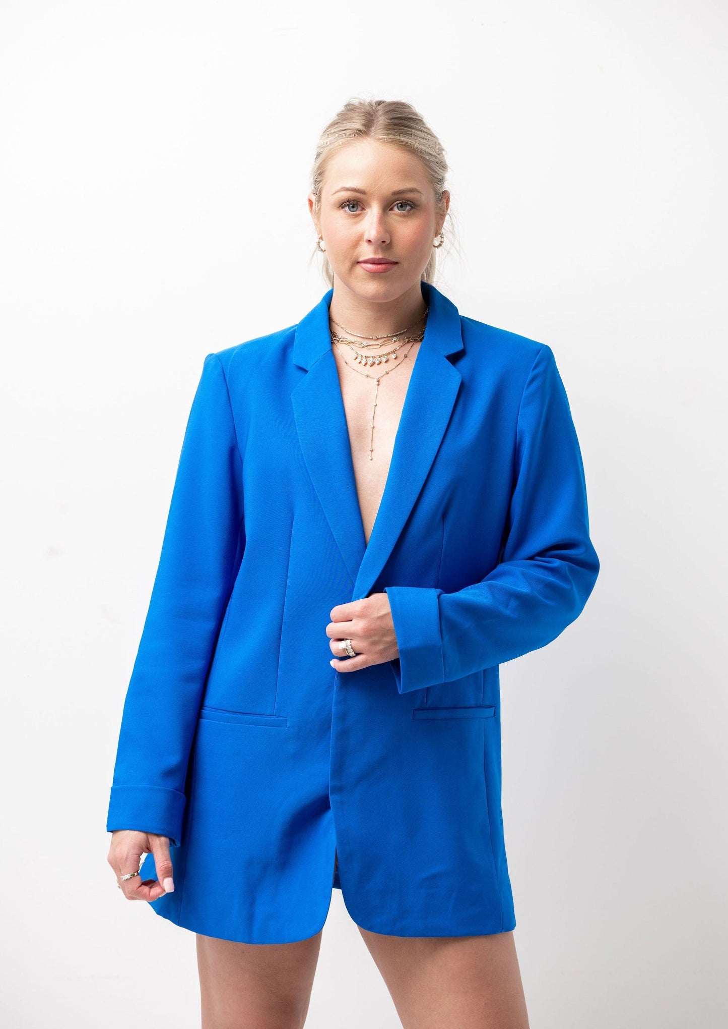 The Nessa Classic Blazer in Cobalt