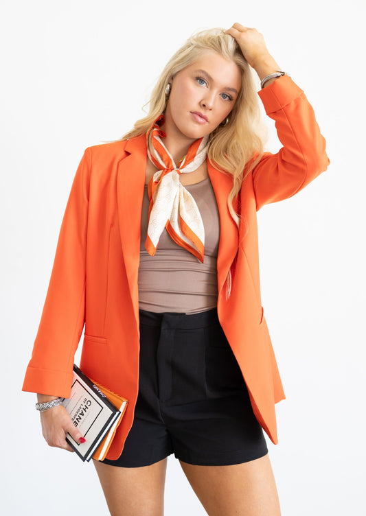 The Nessa Classic Blazer in Orange