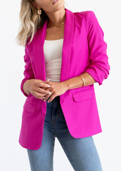 The Destiny Blazer in Fuchsia