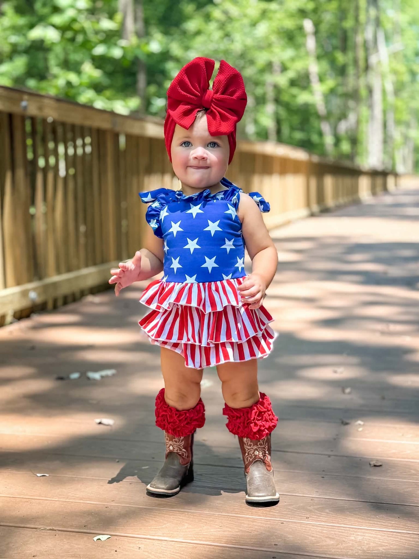 American Honey ruffle romper