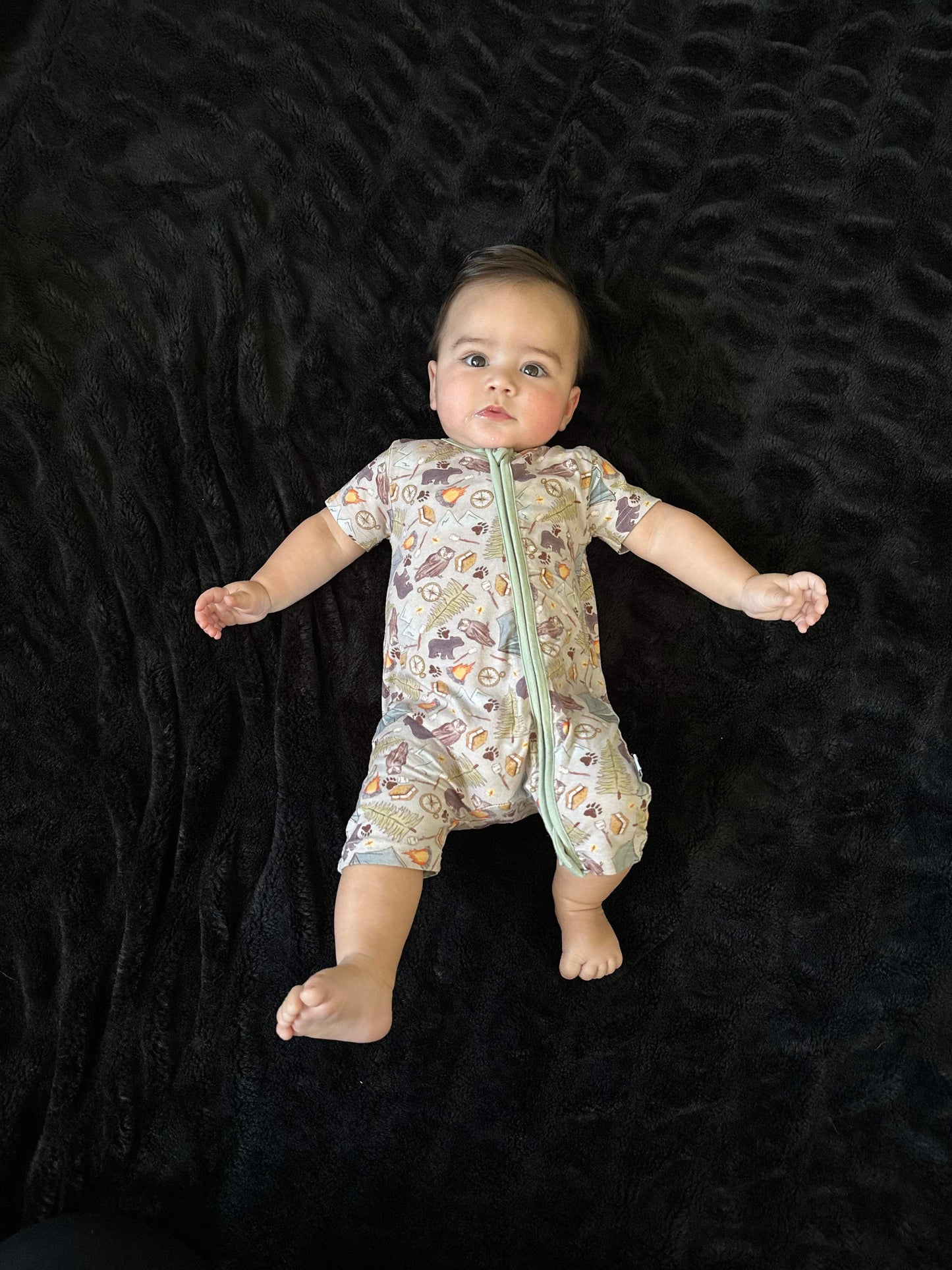 Camping Bamboo Shortie Romper (FINAL SALE)