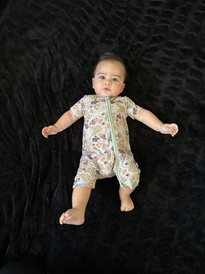 Camping Bamboo Shortie Romper (FINAL SALE)