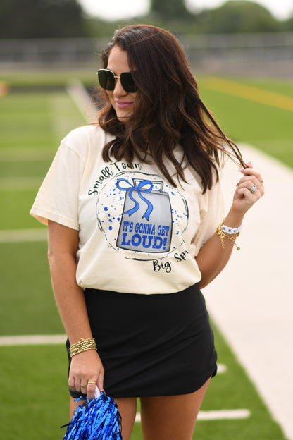 Small Town Big Spirit Royal Tee