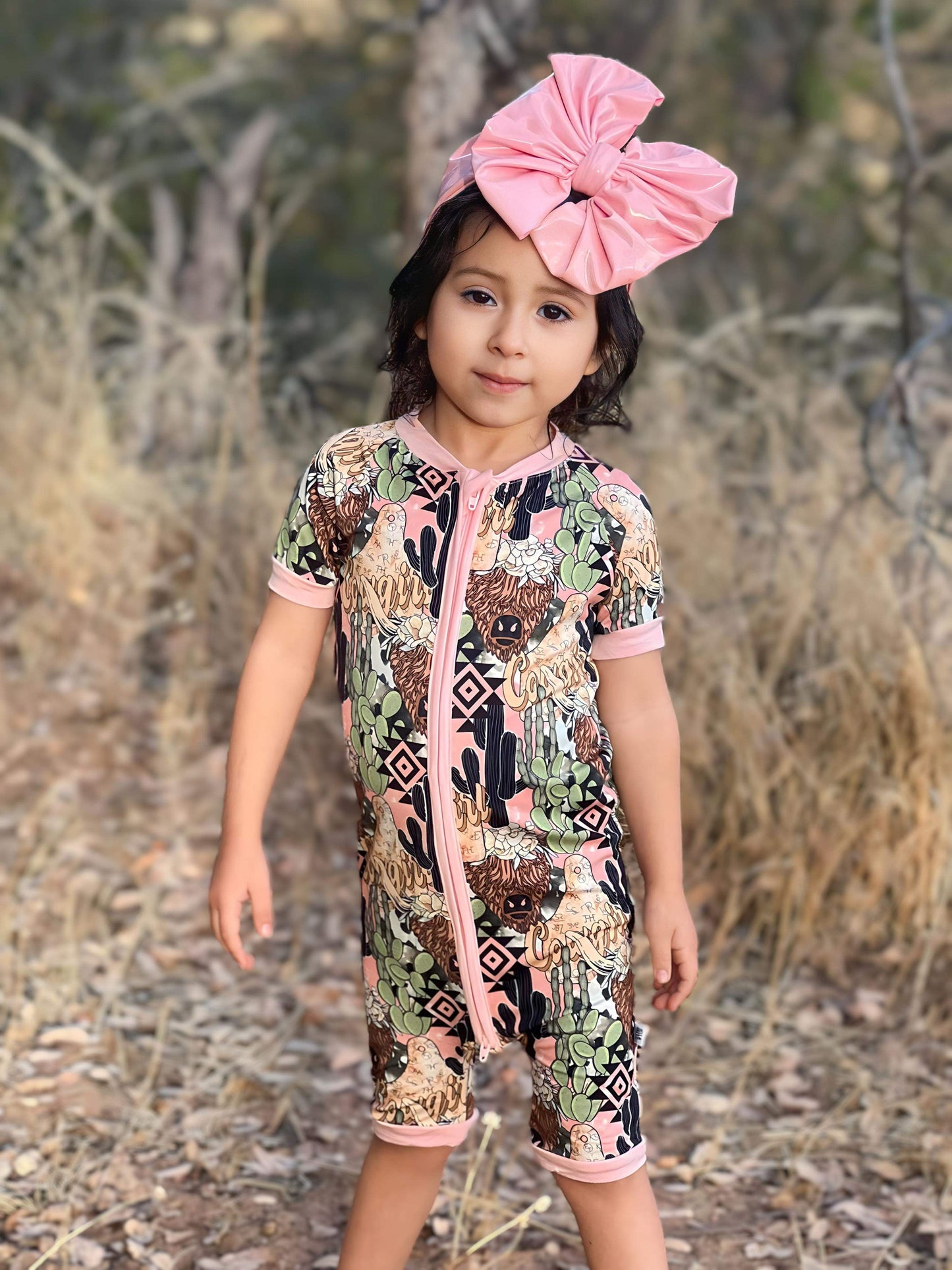 Cowgirl Bamboo Shortie Romper