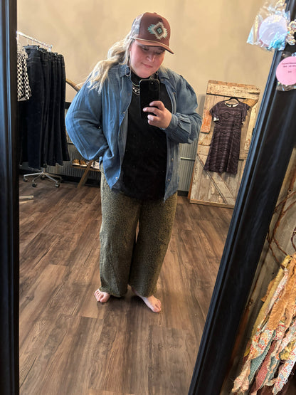 Blakeley Cheetah Barrel Jeans