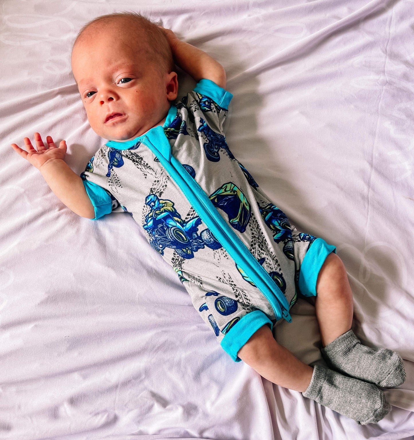 Quad Bamboo Shortie Romper (FINAL SALE)