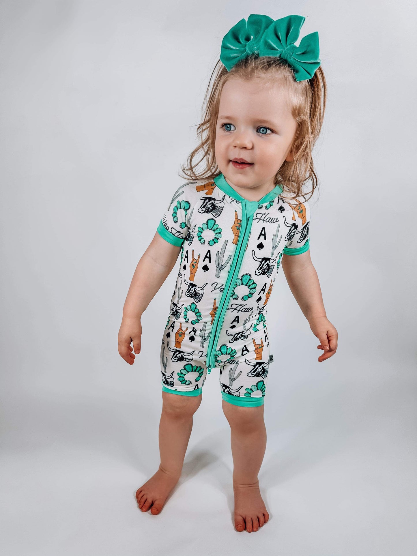 Yeehaw Bamboo Shortie Romper