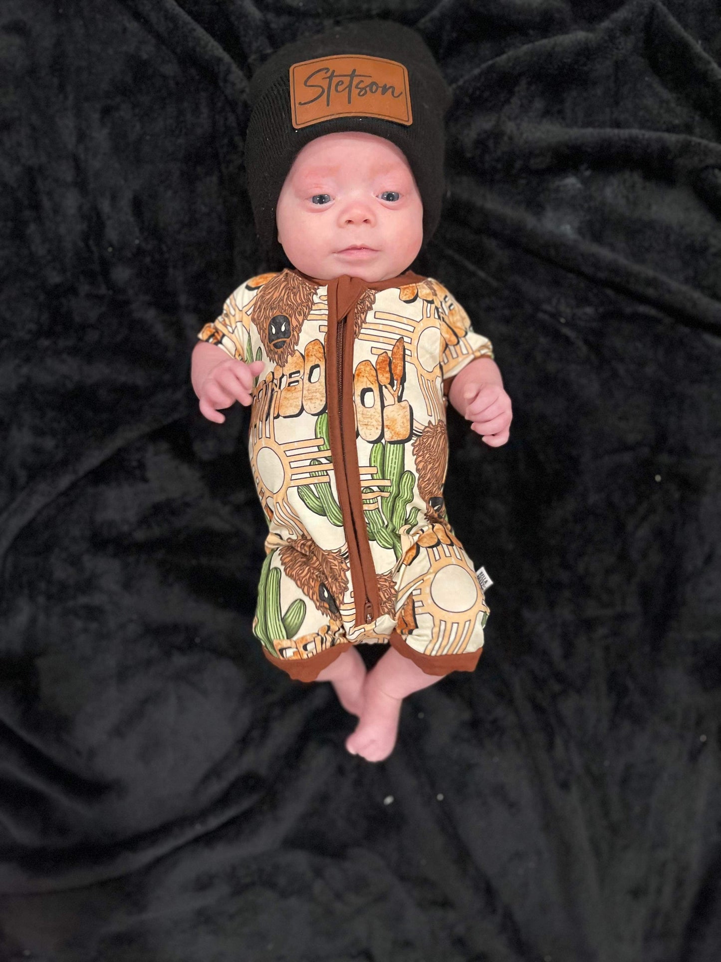 Cowboy Bamboo Shortie Romper