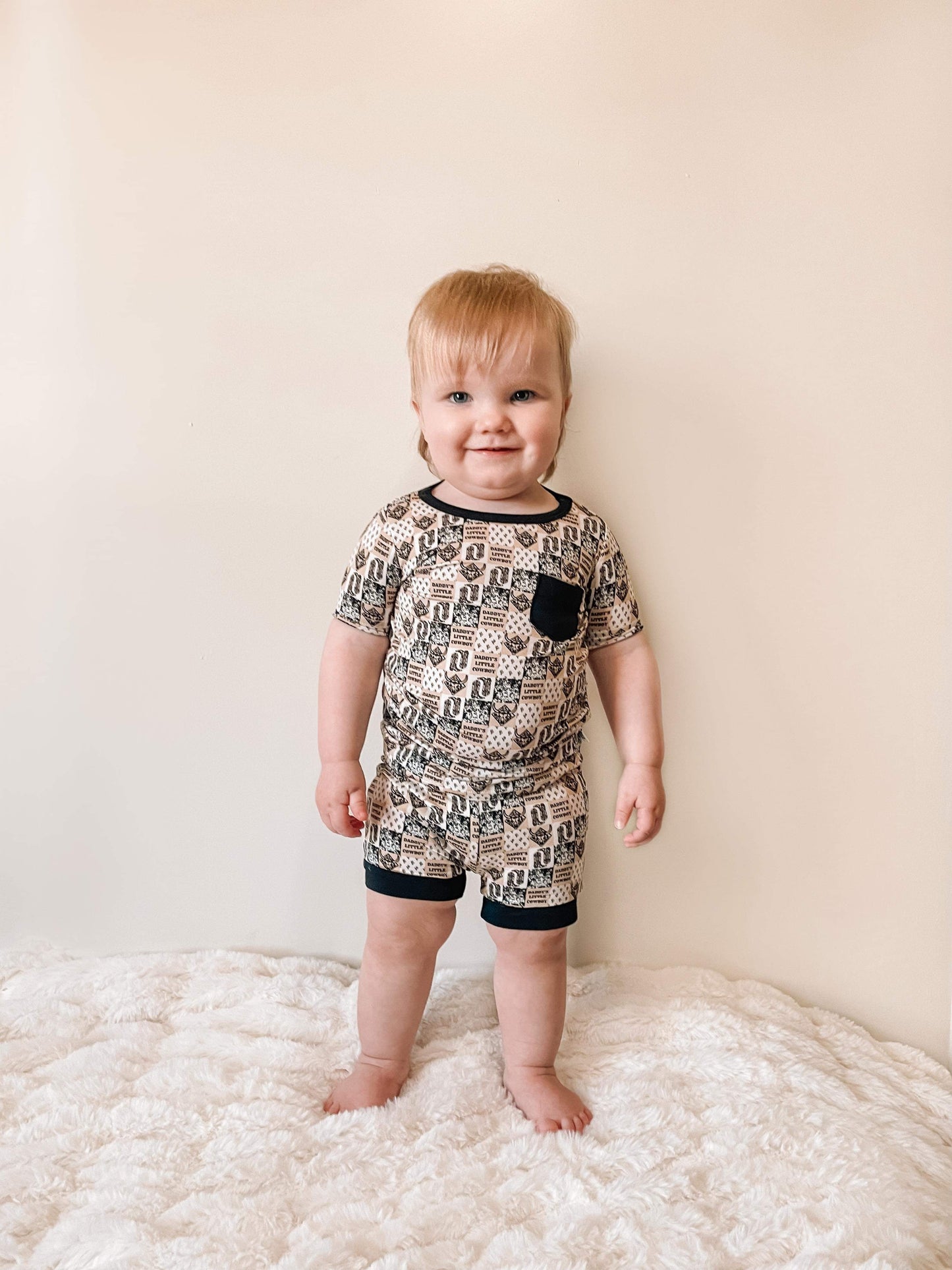 Daddy's Little Cowboy Bamboo Short Set (FINAL SALE)