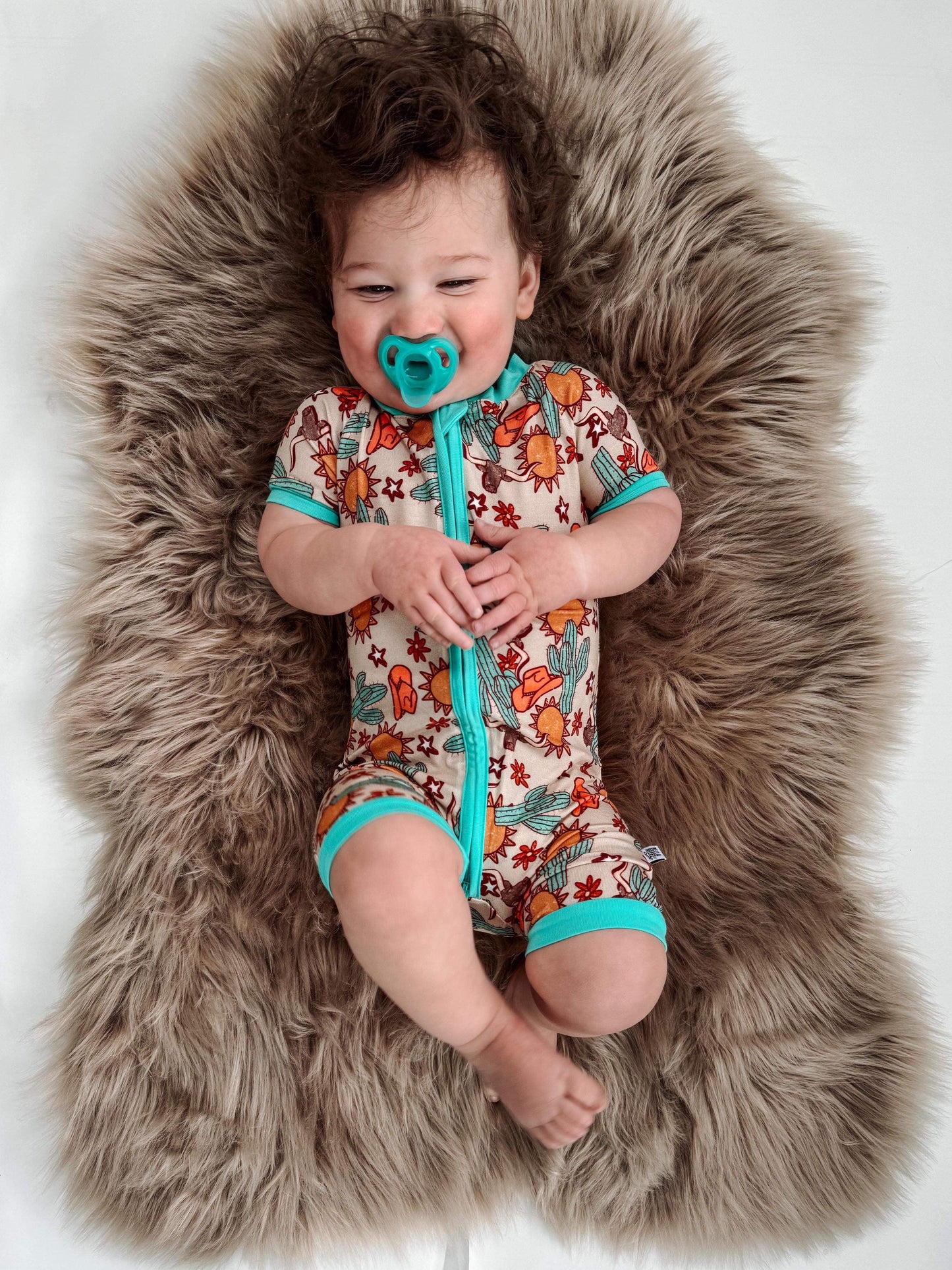 Wild West Bamboo Shortie Romper