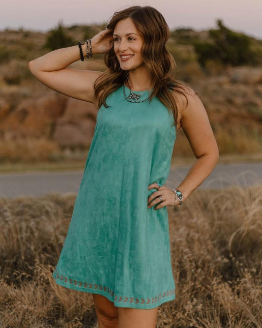 TURQUOISE TRAILS DRESS