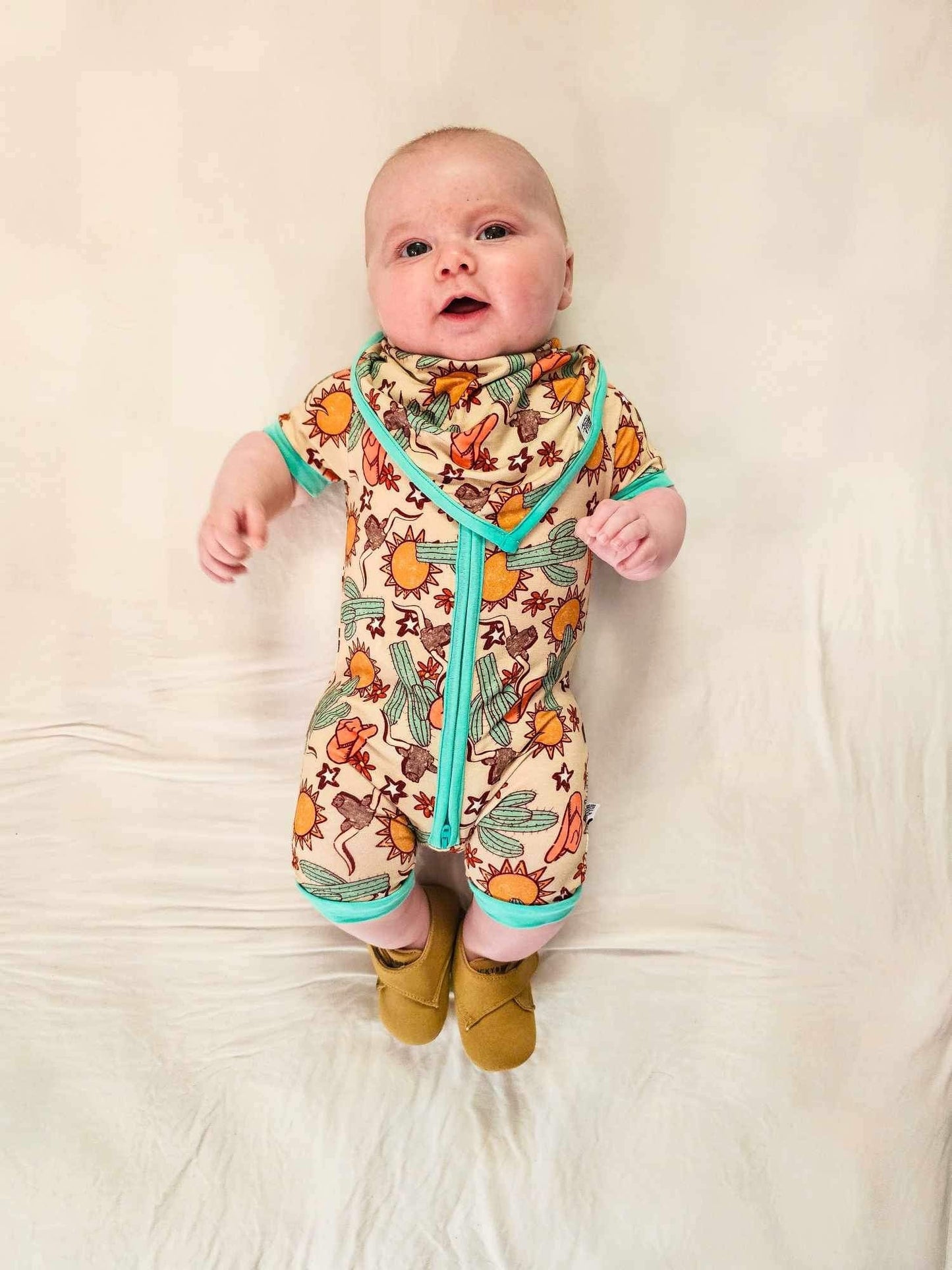 Wild West Bamboo Shortie Romper