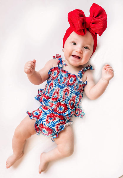 Tie Dye Bamboo Ruffle Set (FINAL SALE)