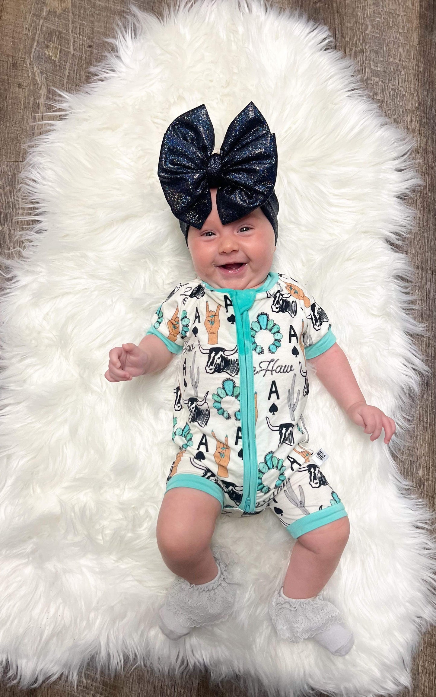 Yeehaw Bamboo Shortie Romper