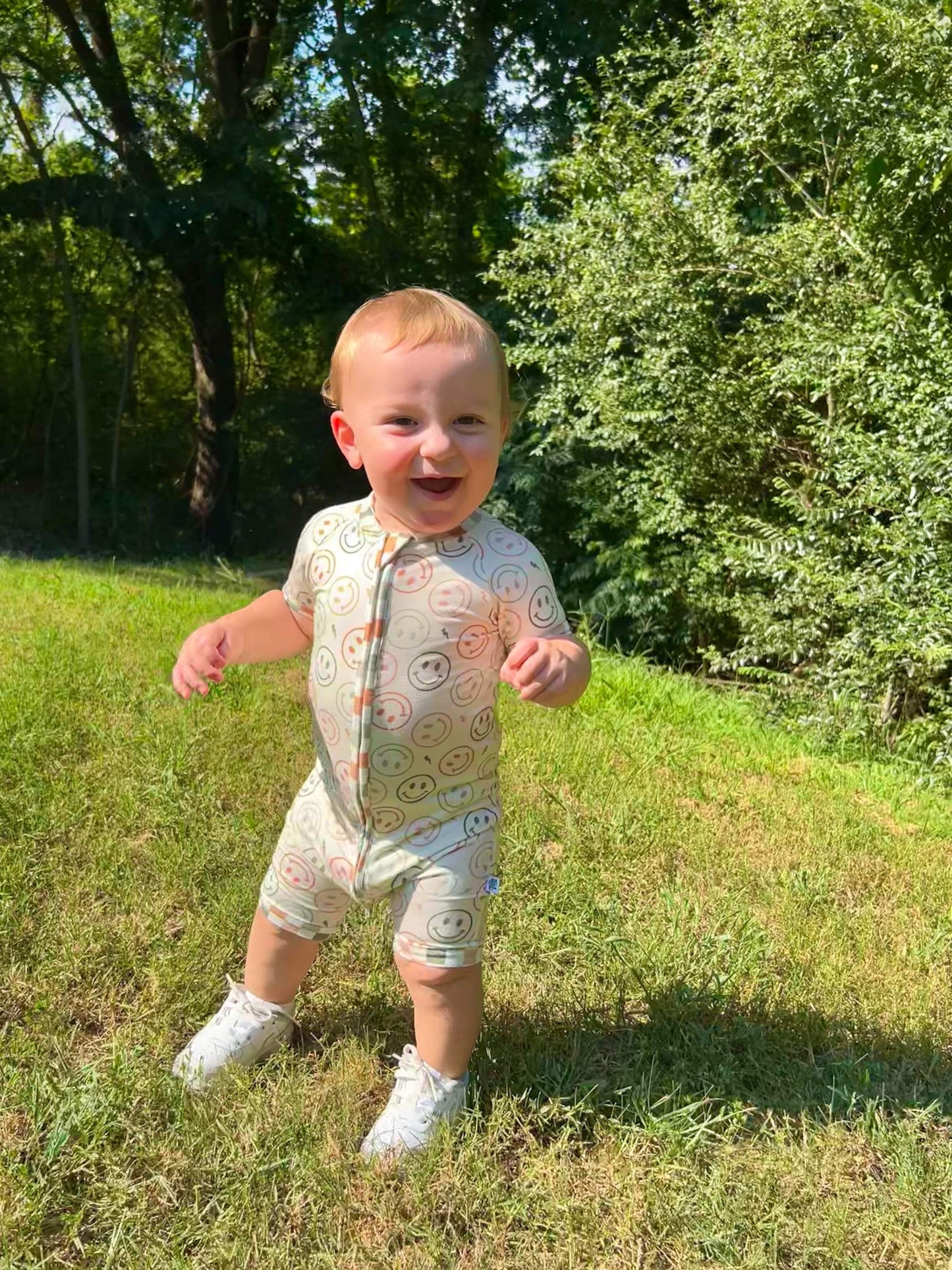 Rad Smiles Bamboo Shortie Romper