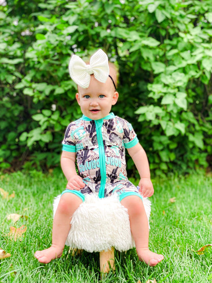 Yeehaw Cowboy Bamboo Shortie Romper