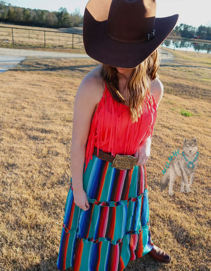 Blown Away Serape Skirt