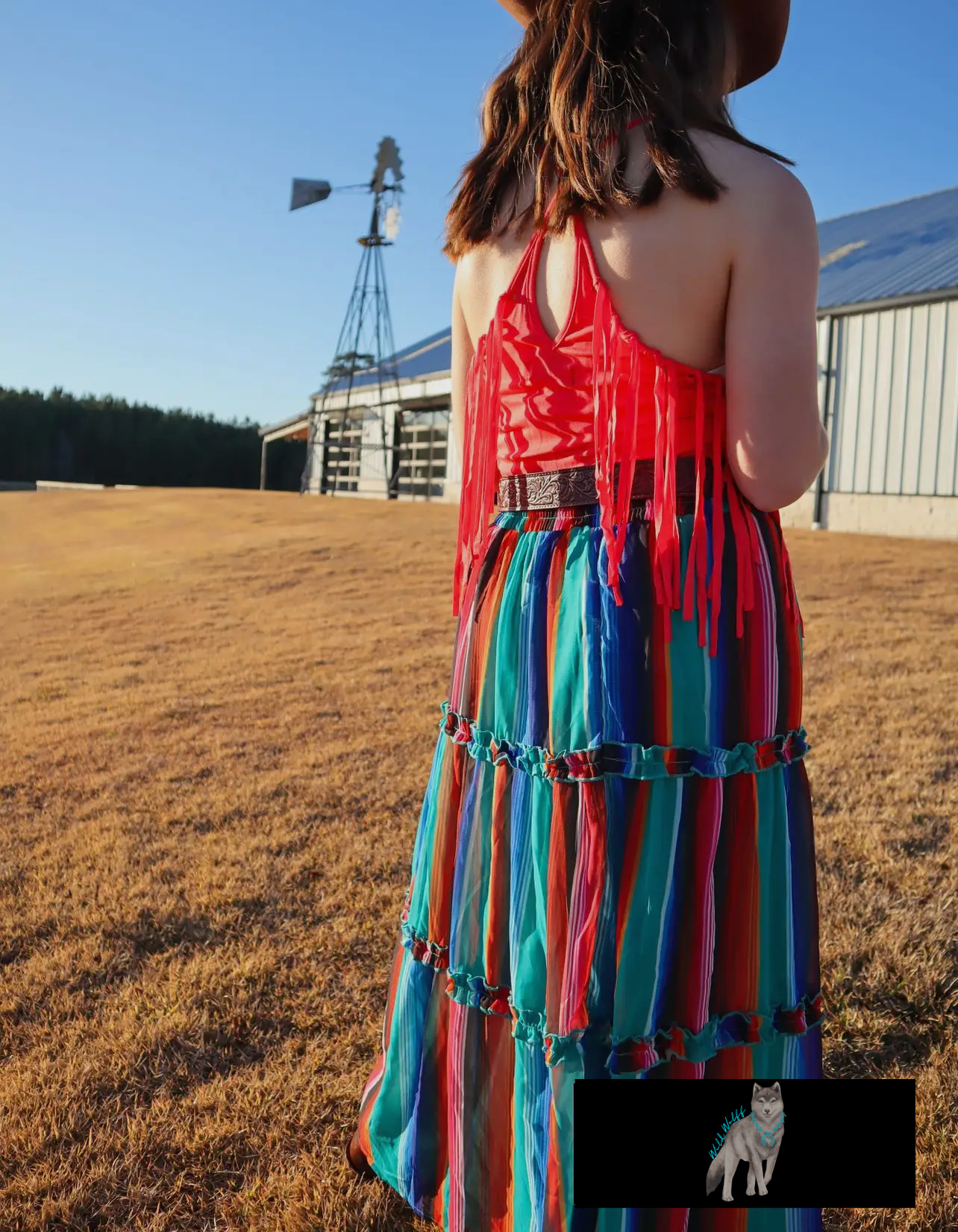 Blown Away Serape Skirt