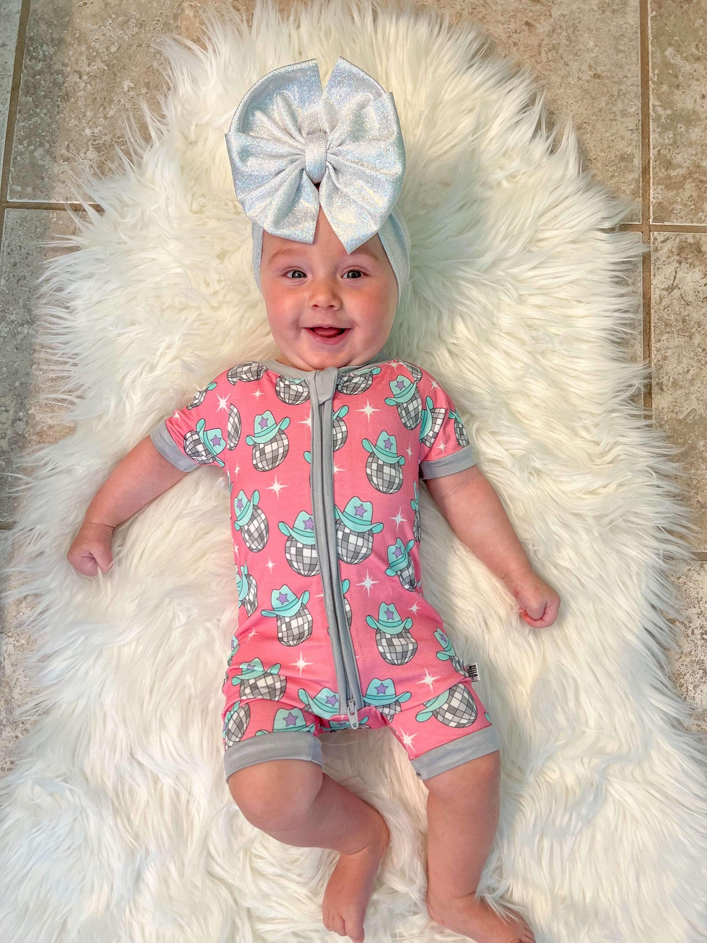 Disco Cowgirl Bamboo Shortie Romper