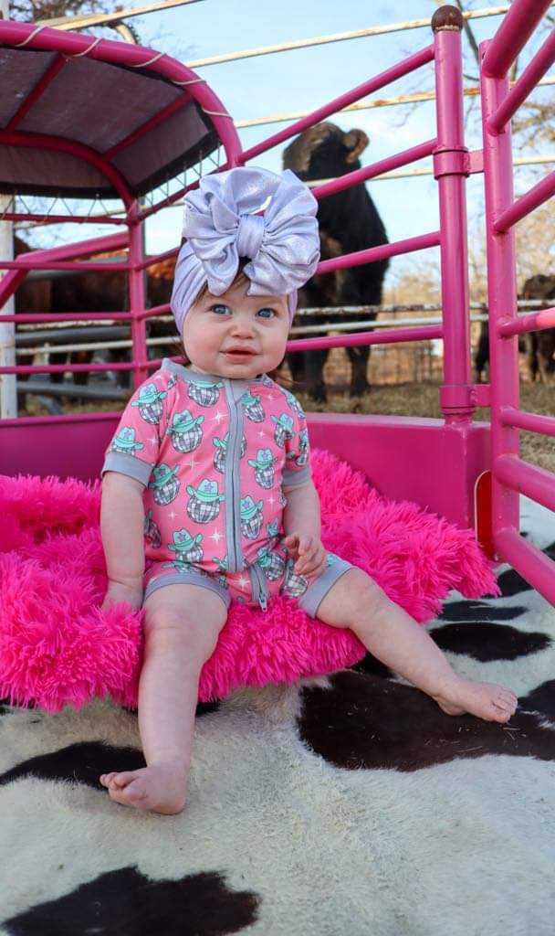 Disco Cowgirl Bamboo Shortie Romper