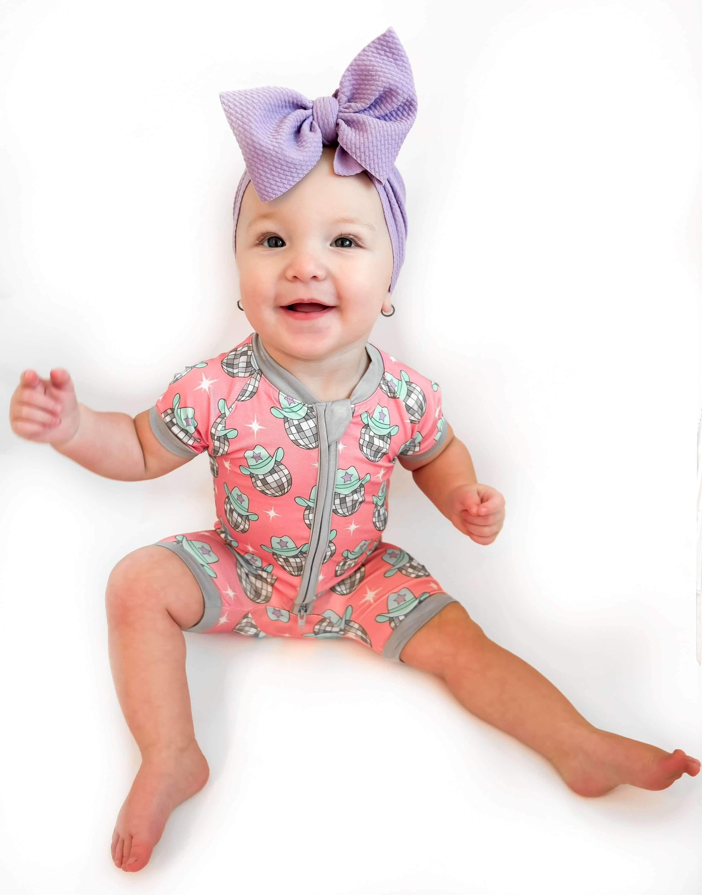 Disco Cowgirl Bamboo Shortie Romper