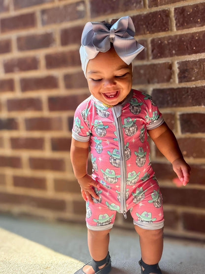 Disco Cowgirl Bamboo Shortie Romper