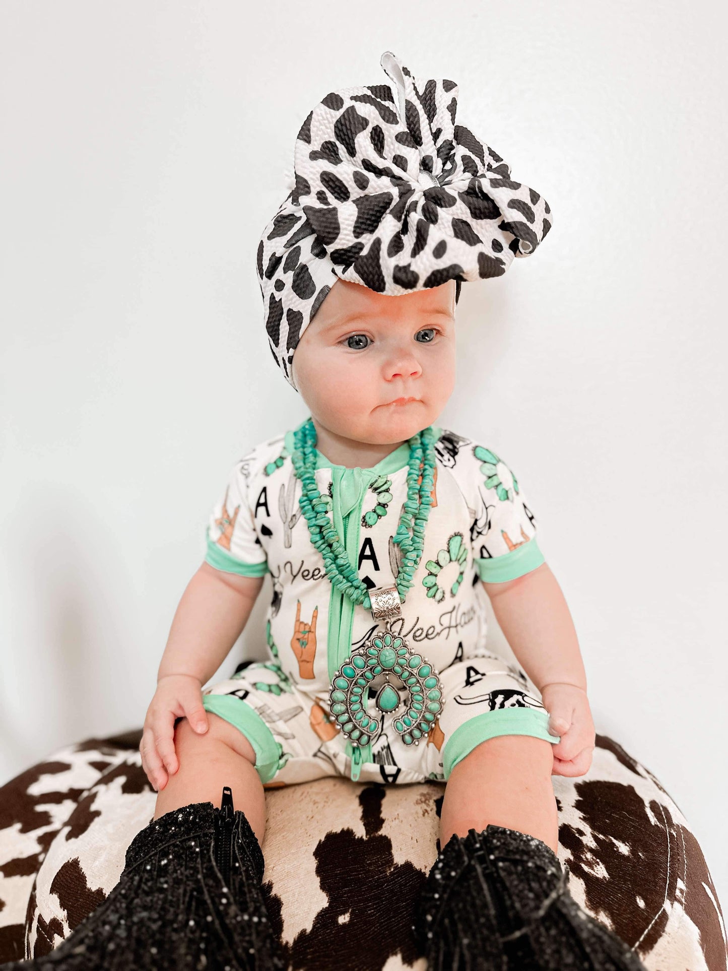 Yeehaw Bamboo Shortie Romper