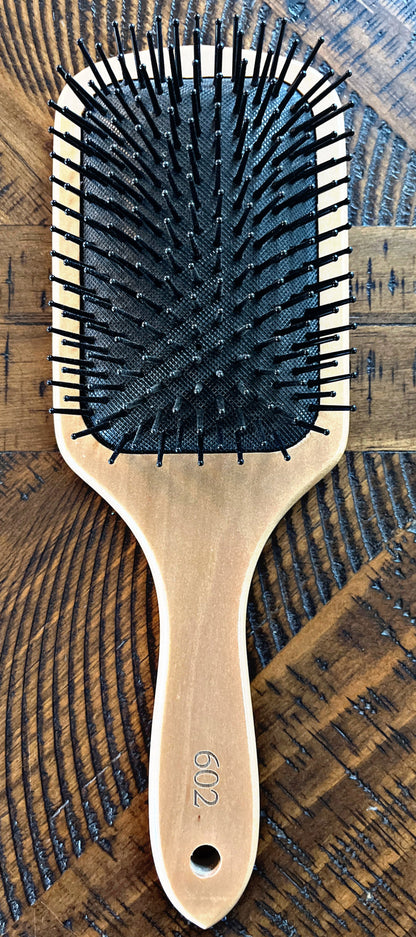 Tooled Paddle Hair Brush