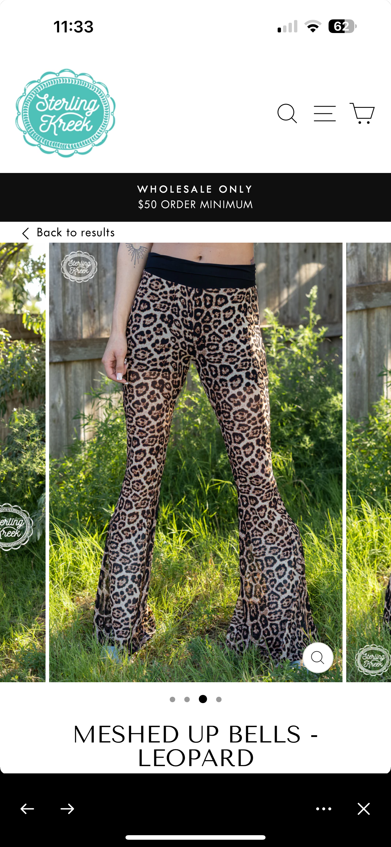 MESHED UP BELL BOTTOMS- LEOPARD