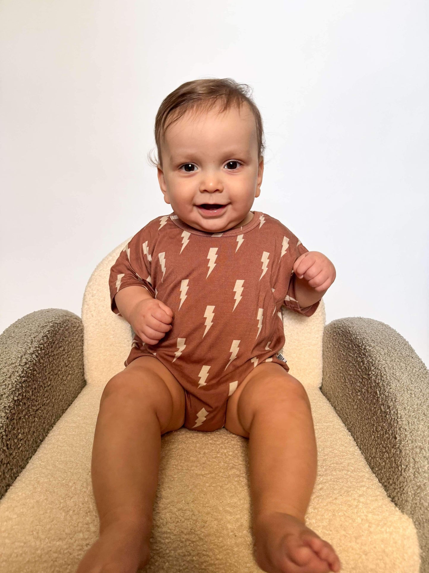 Rust Bolts Oversized Bamboo Romper