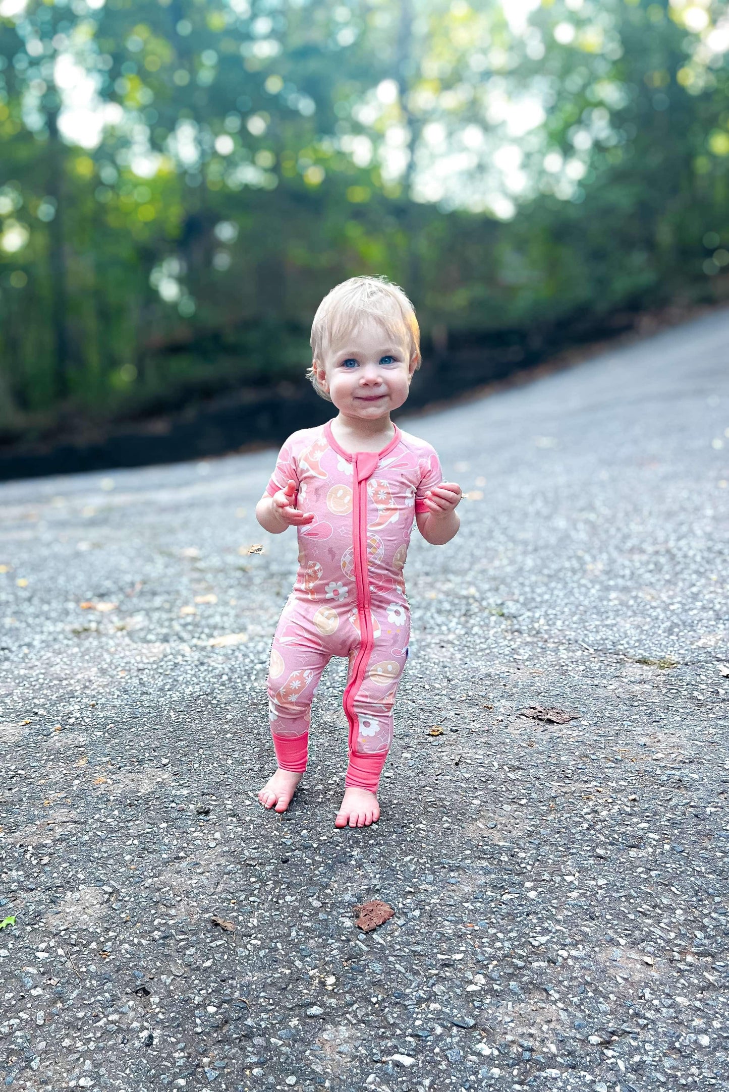 Peach Cowgirl Short Sleeve Bamboo Sleeper