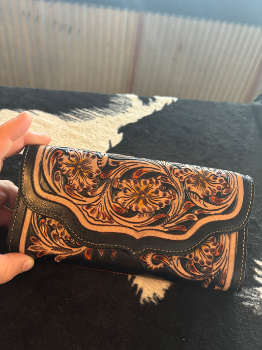 DORADO RANCH HAND-TOOLED WALLET