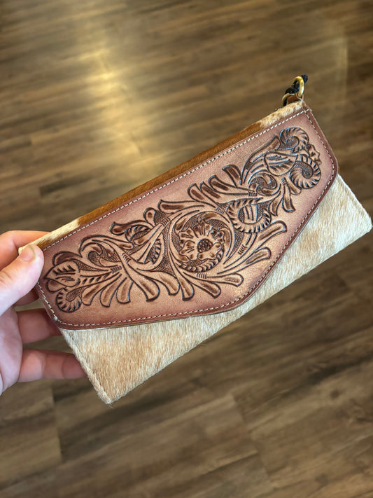 MARQUEZ TRAIL HAND-TOOLED WALLET