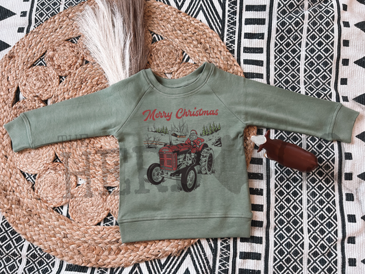 Christmas Tractor Sweatshirt