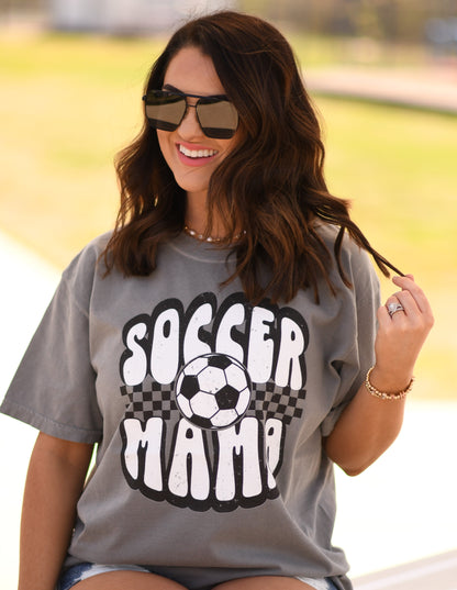 Soccer Mama Checkered Tee