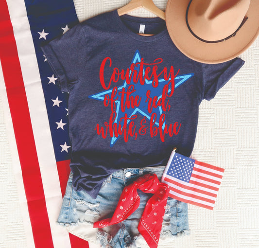 Courtesy of the Red White and Blue Tee *Weekend Sale*