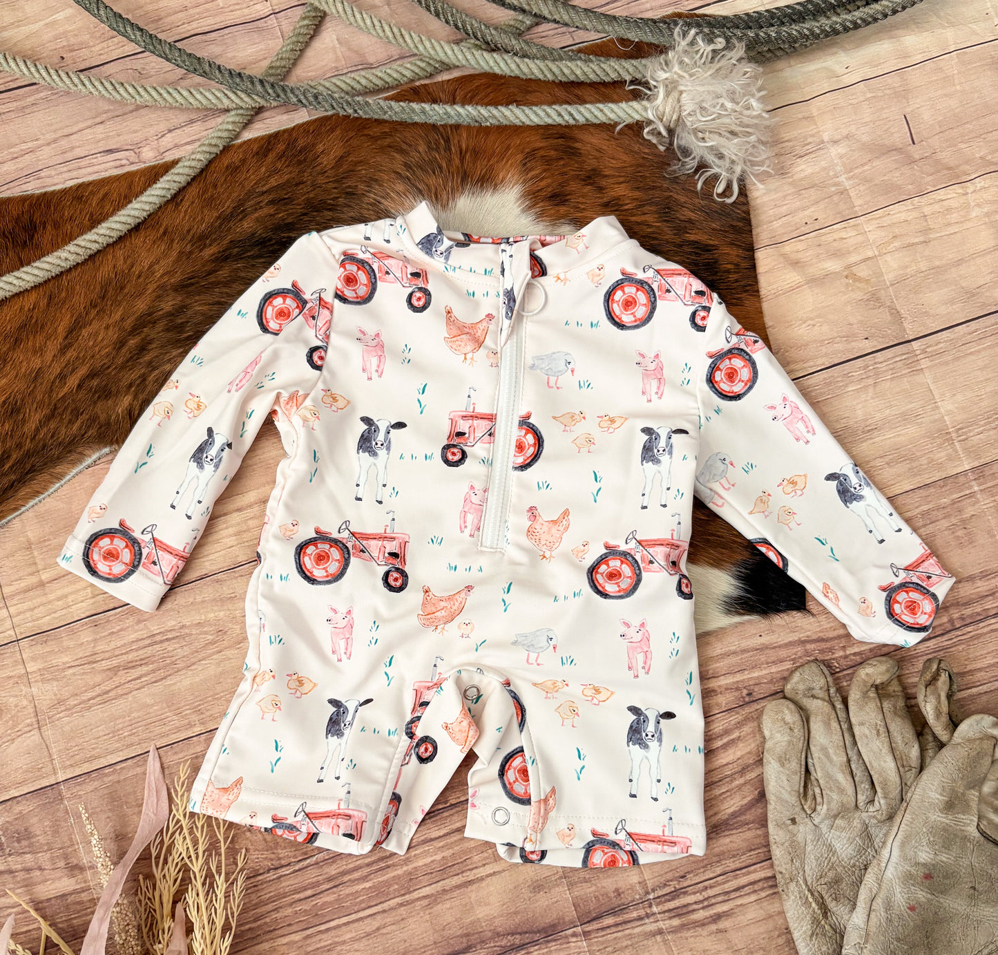 On the Farm Sun-Safe One Piece Swimsuit