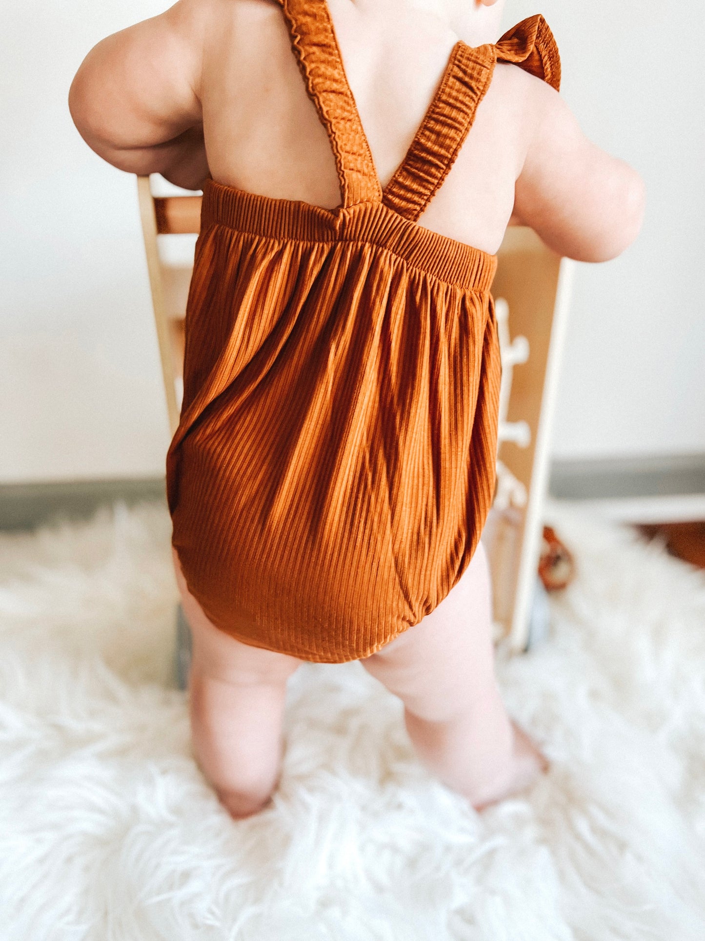 COPPER RIB DREAM BUBBLE ROMPER