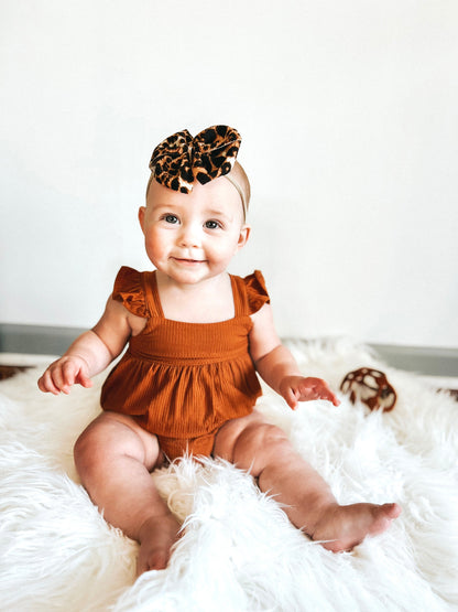 COPPER RIB DREAM BUBBLE ROMPER